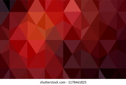 Dark Red vector abstract mosaic backdrop. Colorful illustration in polygonal style with gradient. Polygonal design for your web site.