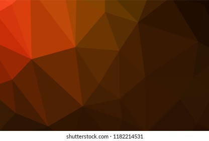 Dark Red vector abstract mosaic background. Colorful abstract illustration with triangles. Textured pattern for your backgrounds.