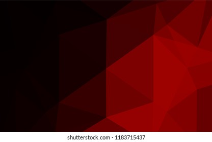 Dark Red vector abstract mosaic pattern. Colorful abstract illustration with gradient. Brand new style for your business design.