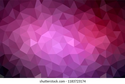 Dark Red vector abstract mosaic pattern. A completely new color illustration in a polygonal style. Completely new template for your banner.