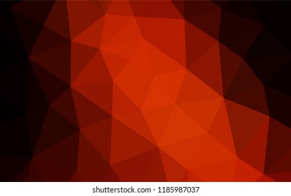 Dark Red vector abstract mosaic pattern. Modern geometrical abstract illustration with gradient. Triangular pattern for your business design.
