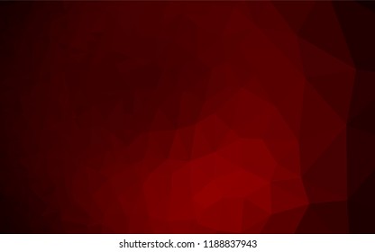 Dark Red vector abstract mosaic pattern. A completely new color illustration in a vague style. The polygonal design can be used for your web site.
