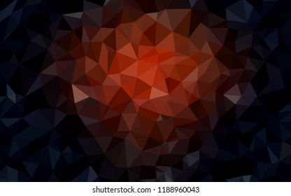 Dark Red vector abstract mosaic background. Elegant bright polygonal illustration with gradient. Completely new template for your banner.