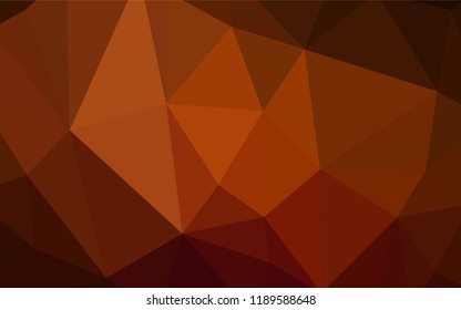 Dark Red vector abstract mosaic backdrop. Geometric illustration in Origami style with gradient.  Textured pattern for your backgrounds.