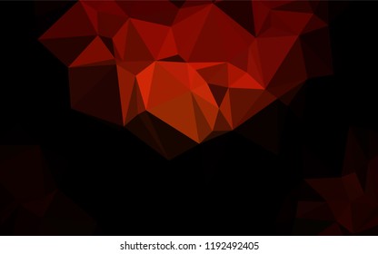 Dark Red vector abstract mosaic background. Glitter abstract illustration with an elegant design. The template can be used as a background for cell phones.