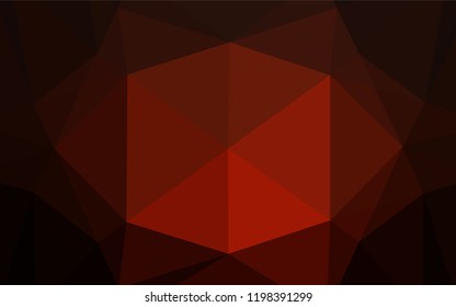 Dark Red vector abstract mosaic pattern. Modern geometrical abstract illustration with gradient. The elegant pattern can be used as part of a brand book.