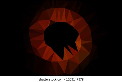 Dark Red vector abstract mosaic background. Glitter abstract illustration with an elegant design. The completely new template can be used for your brand book.