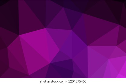 Dark Red vector abstract mosaic backdrop. Colorful abstract illustration with triangles. New template for your brand book.
