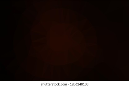 Dark Red vector abstract mosaic pattern. Brand new colored illustration in blurry style with gradient. Triangular pattern for your business design.