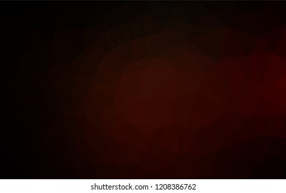 Dark Red vector abstract mosaic pattern. Modern geometrical abstract illustration with gradient. The best triangular design for your business.