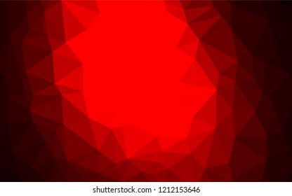 Dark Red vector abstract mosaic background. Creative geometric illustration in Origami style with gradient. The polygonal design can be used for your web site.