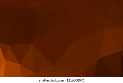 Dark Red vector abstract mosaic backdrop. Polygonal abstract illustration with gradient. Pattern for a brand book's backdrop.