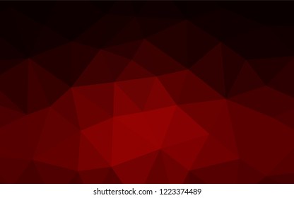 Dark Red vector abstract mosaic pattern. Colorful abstract illustration with gradient. The elegant pattern can be used as part of a brand book.