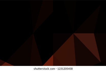 Dark Red vector abstract mosaic background. A vague abstract illustration with gradient. Triangular pattern for your business design.