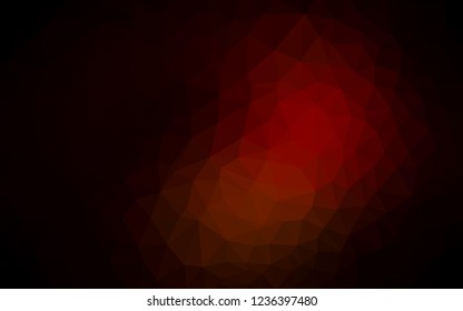 Dark Red vector abstract mosaic backdrop. Shining colorful illustration with triangles. A new texture for your web site.