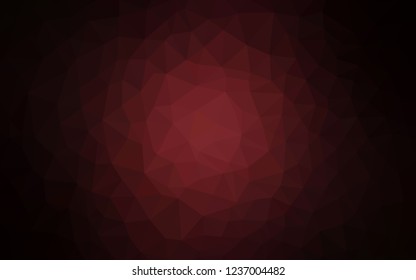 Dark Red vector abstract mosaic backdrop. Colorful illustration in abstract style with triangles. Brand new design for your business.