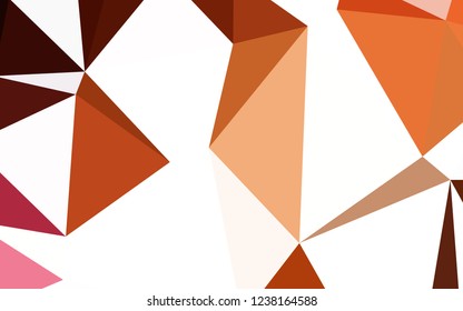 Dark Red vector abstract mosaic backdrop. Modern abstract illustration with triangles. Best triangular design for your business.