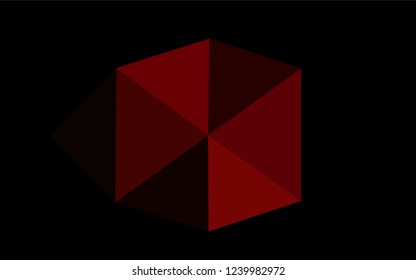 Dark Red vector abstract mosaic pattern. Colorful illustration in abstract style with gradient. The textured pattern can be used for background.
