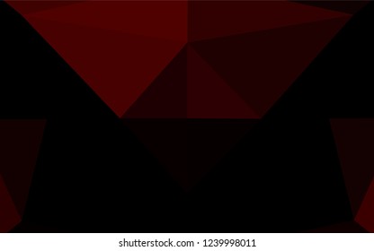 Dark Red vector abstract mosaic backdrop. A completely new color illustration in a vague style. A new texture for your design.