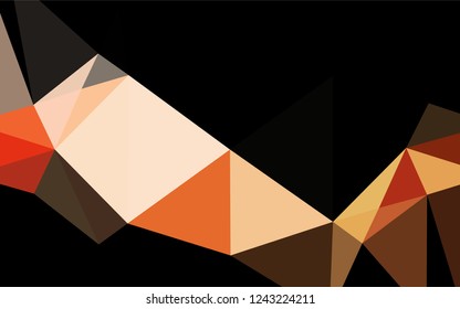 Dark Red vector abstract mosaic pattern. Creative geometric illustration in Origami style with gradient. Triangular pattern for your business design.