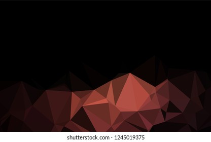 Dark Red vector abstract mosaic pattern. Glitter abstract illustration with an elegant design. A new texture for your design.