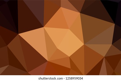 Dark Red vector abstract mosaic background. Creative geometric illustration in Origami style with gradient. Triangular pattern for your design.