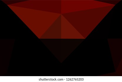 Dark Red vector abstract mosaic background. A vague abstract illustration with gradient. Brand new style for your business design.
