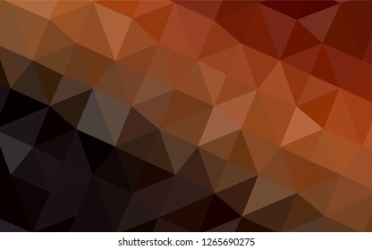 Dark Red vector abstract mosaic backdrop. Polygonal abstract illustration with gradient. The polygonal design can be used for your web site.