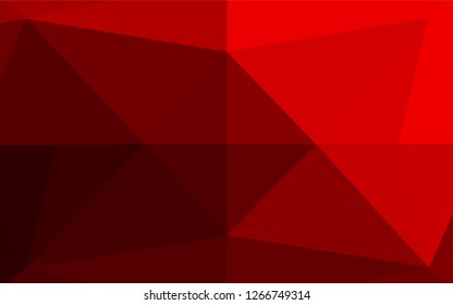 Dark Red vector abstract mosaic background. A vague abstract illustration with gradient. A completely new template for your business design.