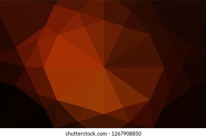 Dark Red vector abstract mosaic background. Creative geometric illustration in Origami style with gradient. The completely new template can be used for your brand book.