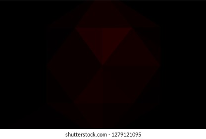 Dark Red vector abstract mosaic pattern. Modern geometrical abstract illustration with gradient. A completely new template for your business design.