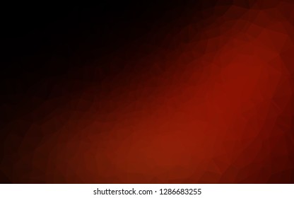 Dark Red vector abstract mosaic pattern. Colorful illustration in Origami style with gradient.  Triangular pattern for your business design.