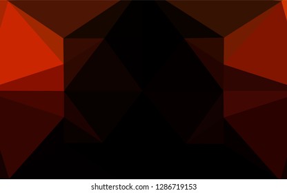 Dark Red vector abstract mosaic pattern. An elegant bright illustration with gradient. The textured pattern can be used for background.