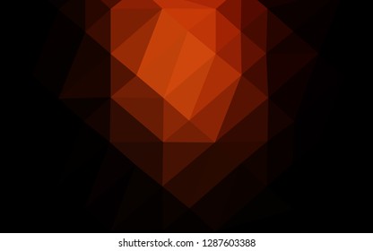 Dark Red vector abstract mosaic pattern. A vague abstract illustration with gradient. Completely new design for your business.