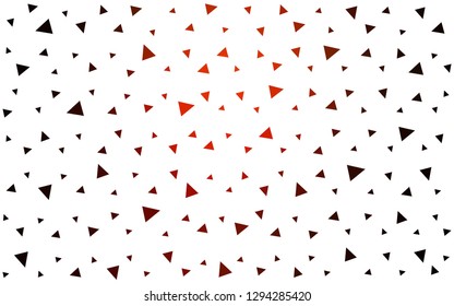 Dark Red vector  abstract mosaic pattern. Elegant bright polygonal illustration with gradient. Best triangular design for your business.