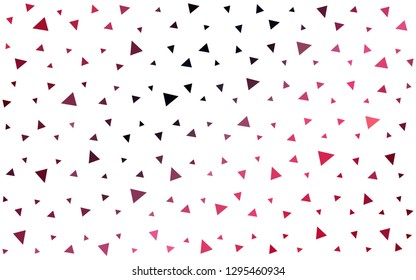 Dark Red vector  abstract mosaic backdrop. Polygonal abstract illustration with gradient. Best triangular design for your business.