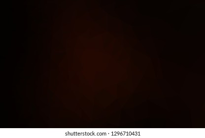 Dark Red vector abstract mosaic background. Shining illustration, which consist of triangles. Template for your brand book.