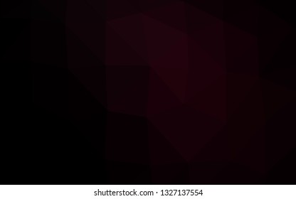Dark Red vector abstract mosaic backdrop. Creative illustration in halftone style with gradient. Polygonal design for your web site.