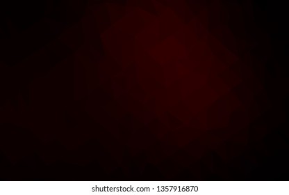 Dark Red vector abstract mosaic backdrop. Geometric illustration in Origami style with gradient. New texture for your design.