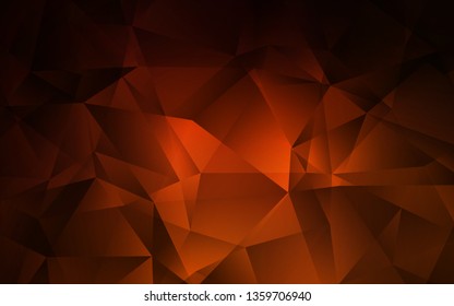 Dark Red vector abstract mosaic backdrop. Colorful illustration in polygonal style with gradient. Pattern for a brand book's backdrop.