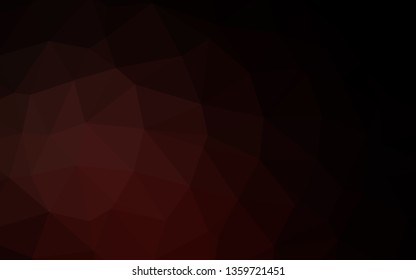Dark Red vector abstract mosaic backdrop. Colorful illustration in abstract style with gradient. Polygonal design for your web site.