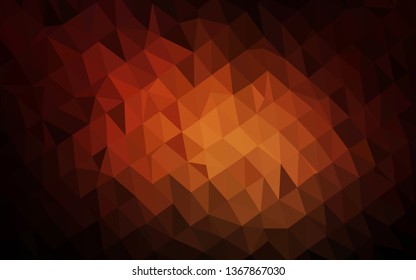 Dark Red vector abstract mosaic backdrop. A completely new color illustration in a vague style. Brand new design for your business.