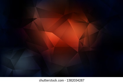 Dark Red vector abstract mosaic backdrop. Modern abstract illustration with triangles. A new texture for your web site.