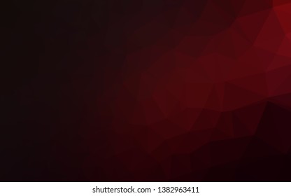 Dark Red vector abstract mosaic pattern. Shining colored illustration in a Brand new style. Template for a cell phone background.