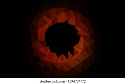 Dark Red vector abstract mosaic backdrop. Colorful illustration in Origami style with gradient.  Completely new template for your business design.