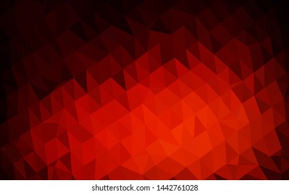 Dark Red vector abstract mosaic pattern. A vague abstract illustration with gradient. Brand new style for your business design.