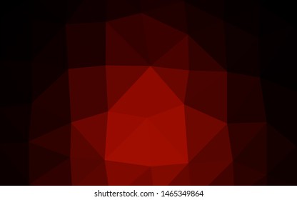 Dark Red vector abstract mosaic backdrop. Glitter abstract illustration with an elegant design. Brand new style for your business design.