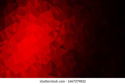 Dark Red vector abstract mosaic backdrop. Creative illustration in halftone style with gradient. Brand new design for your business.
