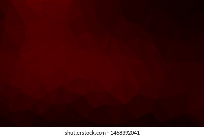 Dark Red vector abstract mosaic backdrop. Modern geometrical abstract illustration with gradient. Elegant pattern for a brand book.