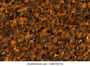 Dark Red vector abstract mosaic pattern. Creative illustration in halftone style with triangles. Brand new design for your business.